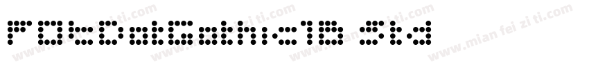 FOT-DotGothic16 Std字体转换